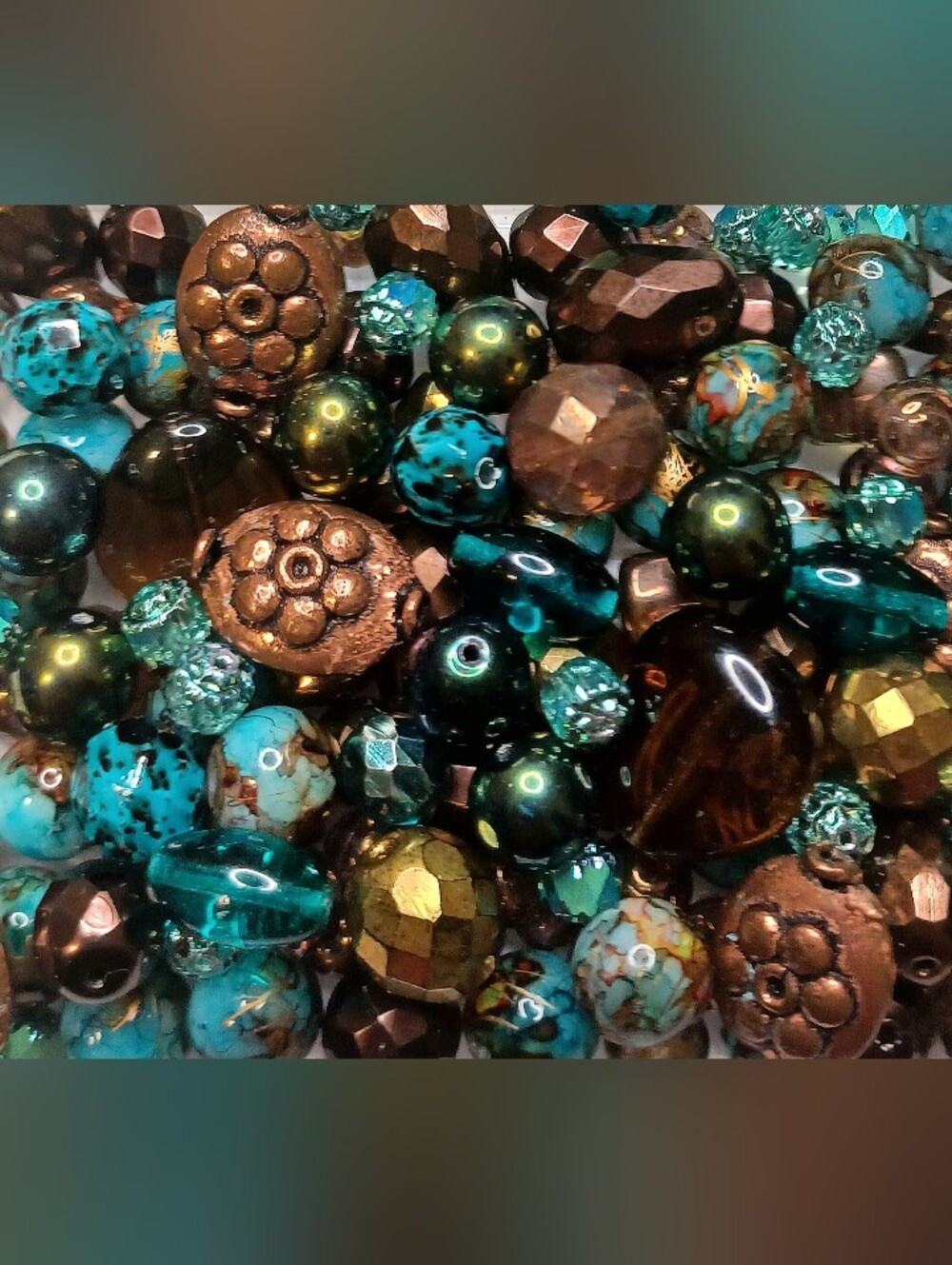 Loose Glass Beads for jewelry-making 100pcs - Picture 2 of 3